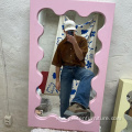 Wavy Mirror Full-Body Wall-Mounted Mirror